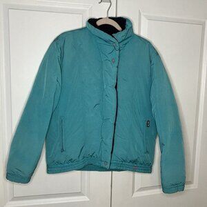 Vintage Skyr Jacket Womens Goose Down Puffer Ski Snowboard Winter Coat Blue
